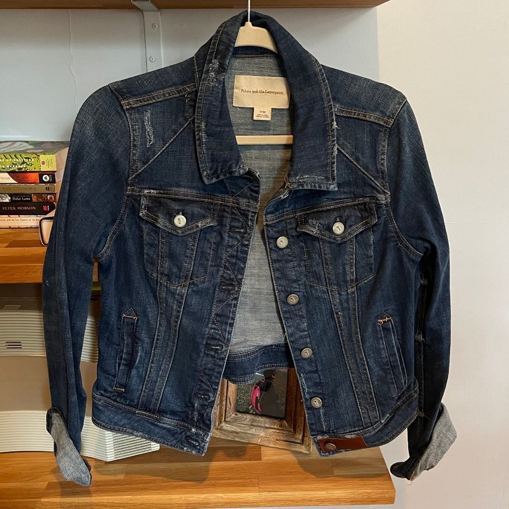Pilcro & The Letterpress Distressed Denim Jacket